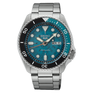 Seiko 5 Sports Men's Blue Skeleton Style Automatic Watch SRPJ45K1