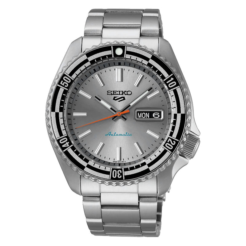 Seiko 5 Sports Rally Diver Men's Silver Automatic Watch SRPK09K1