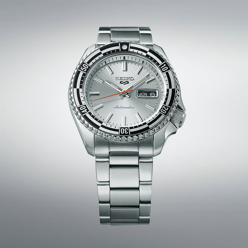 Seiko 5 Sports Rally Diver Men's Silver Automatic Watch SRPK09K1