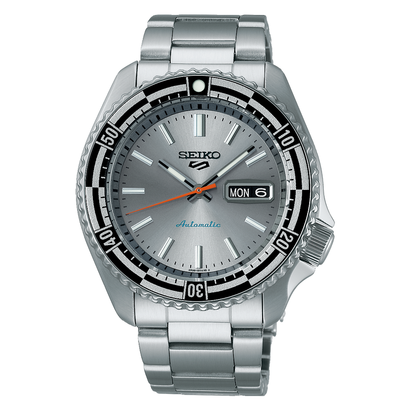 Seiko 5 Sports Rally Diver Men's Silver Automatic Watch SRPK09K1