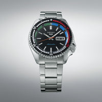 Seiko 5 Sports Men's Black Retro Regatta Timer Automatic Watch SRPK13K1