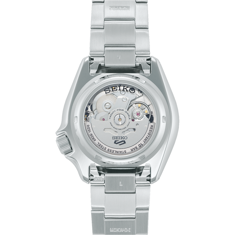 Seiko 5 Sports Men's Orange Silver Watch SRPK11K1