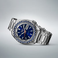 Seiko 5 Sports Men's Petrol Blue Checker Flag Special Edition SRPK65K1