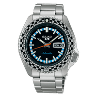 Seiko 5 Sports Men's Black/White Checker Flag Special Edition Watch SRPK67K1