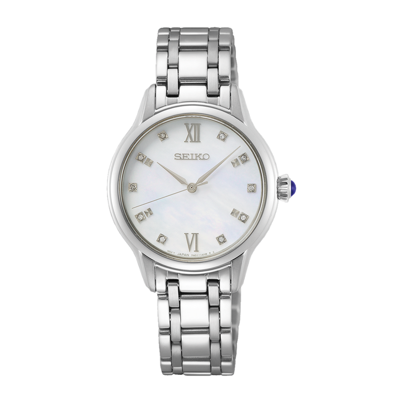 Seiko Core Diamond White Ladies Watch SRZ537P1