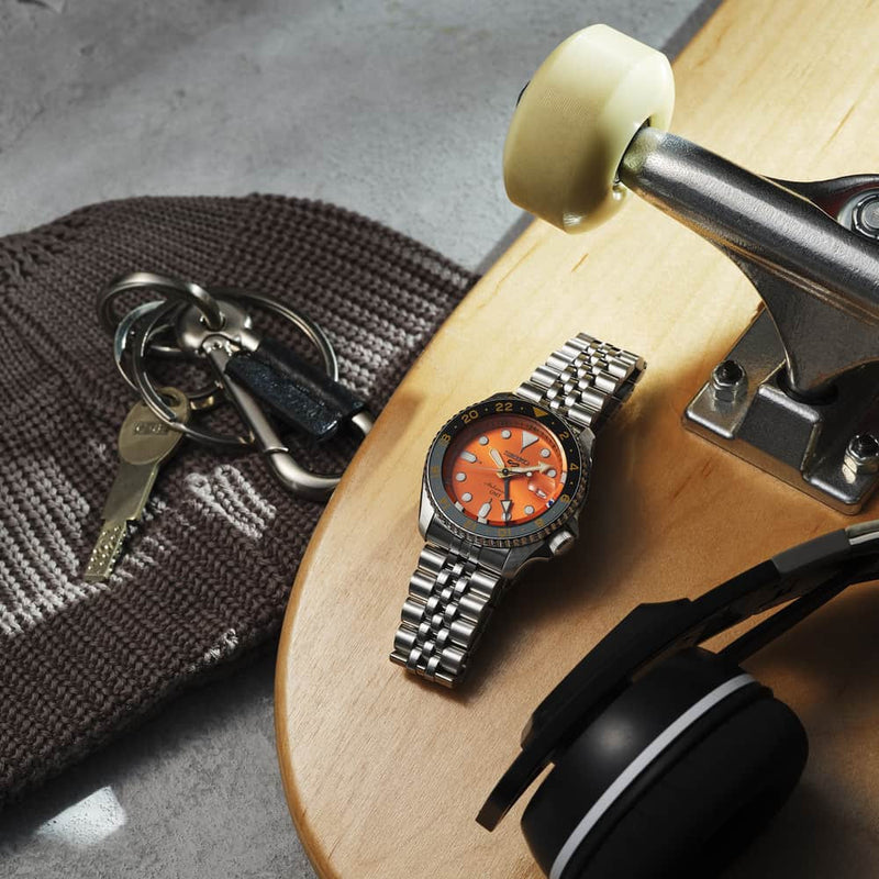 Seiko Sport SKX GMT Men's Orange Watch SS005K1 from