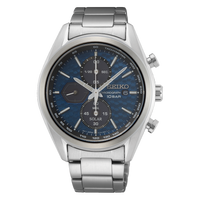 Seiko Solar Men's Blue Watch SSC801