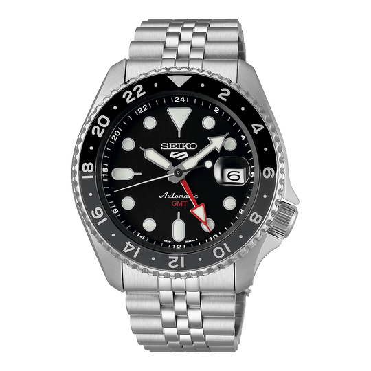 Seiko 5 Sport SKX  GMT Men's Black Grape Watch SSK001K1