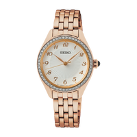 Seiko Caprice Ladies Rose Watch SUR396P