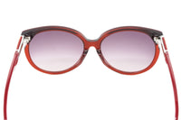 Swarovski Emilia Women's Sunglasses Oversized Oval Cat Eye Burgundy SK0081-F 71T