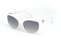 Swarovski Women's Sunglasses Oval Cat Eye White Gradient Grey