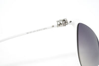 Swarovski Women's Sunglasses Oval Cat Eye White Gradient Grey