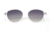 Swarovski Women's Sunglasses Oval Cat Eye White Gradient Grey