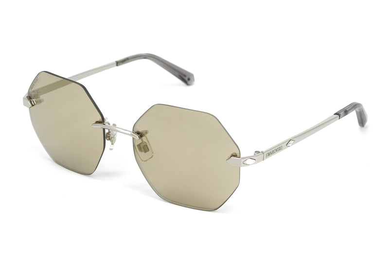 Swarovski Women's Sunglasses Hexagon Mirrored