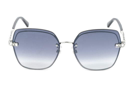 Swarovski Women's Sunglasses Hexagon Pilot Gradient Grey SK0287-D/S 16C