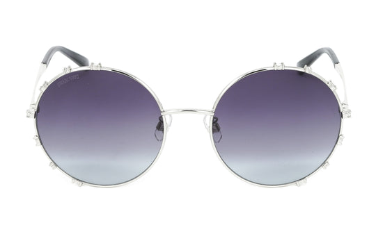 Swarovski Women's Sunglasses Round Silver Gradient Grey SK0289-F/S 16B