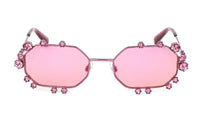 Swarovski Women's Sunglasses Irregular Pink Mirrored