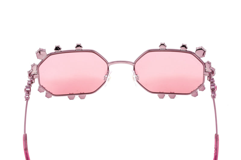 Swarovski Women's Sunglasses Irregular Pink Mirrored