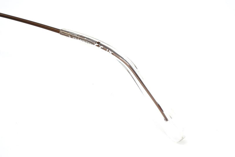 Swarovski Women's Sunglasses Irregular Shiny Brown Yellow Mirror