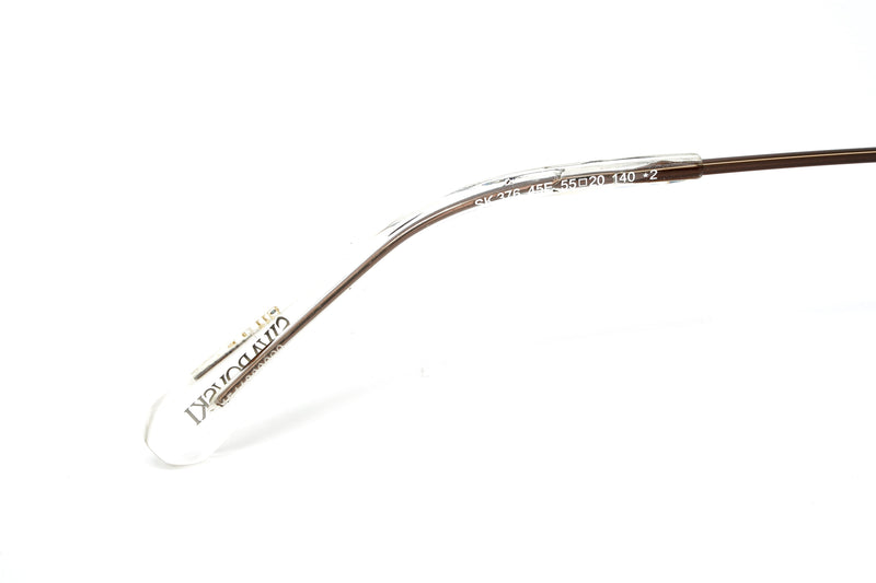 Swarovski Women's Sunglasses Irregular Shiny Brown Yellow Mirror