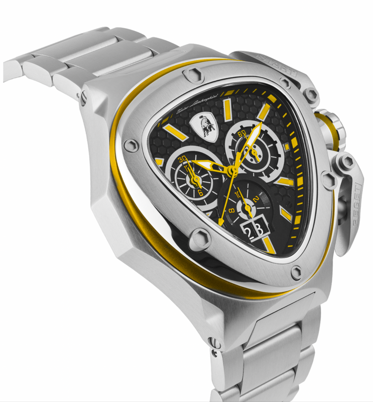 Tonino Lamborghini Spyder X SS Chronograph Date Steel Yellow T9XE-SS-B