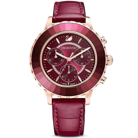 Swarovski Watch Octea Lux Chrono Red Purple 5547642