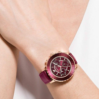 Swarovski Watch Octea Lux Chrono Red Purple 5547642
