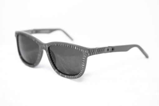 Alexander Wang Sunglasses Rectangular Grey Zip Motif AW3C4SUN