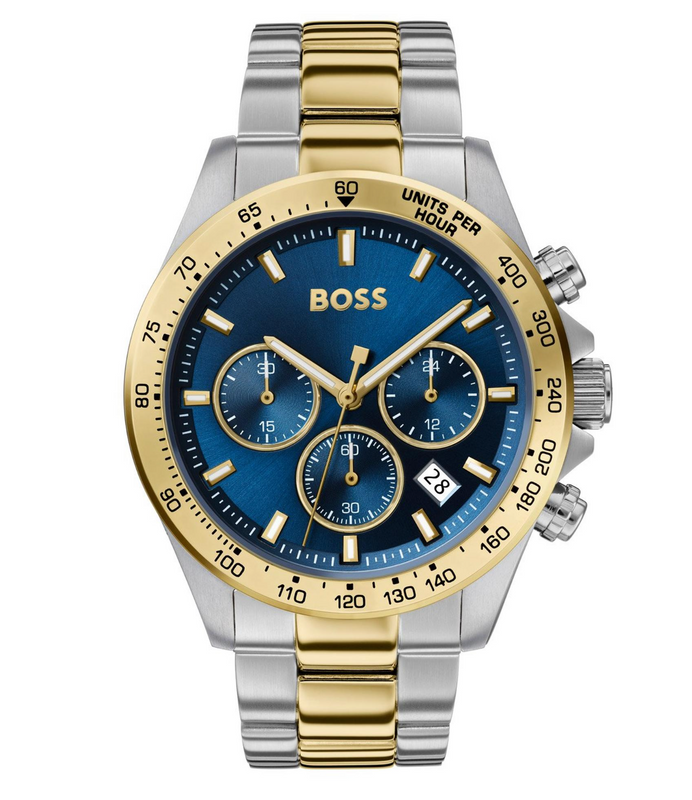 BOSS Watch Chronograph Hero Two Tone Blue HB1513767
