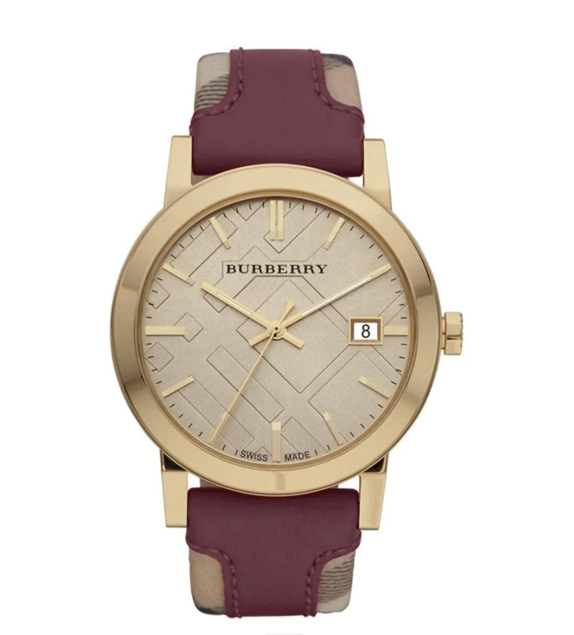 Burberry BU9017 Ladies The City Check Champagne Watch from WatchPilot™