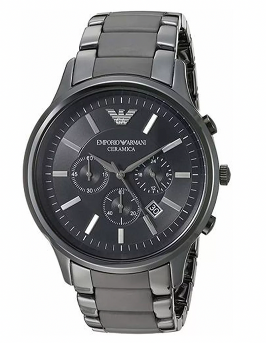 Emporio Armani Men's Chronograph Watch Ceramica Black AR1451