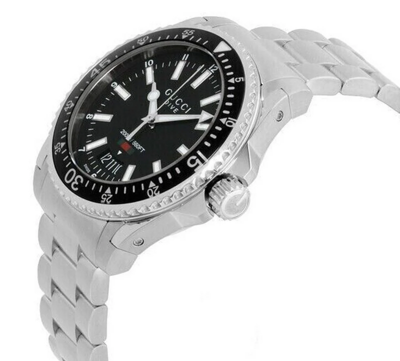 Gucci YA136301A Men's Dive Black Watch