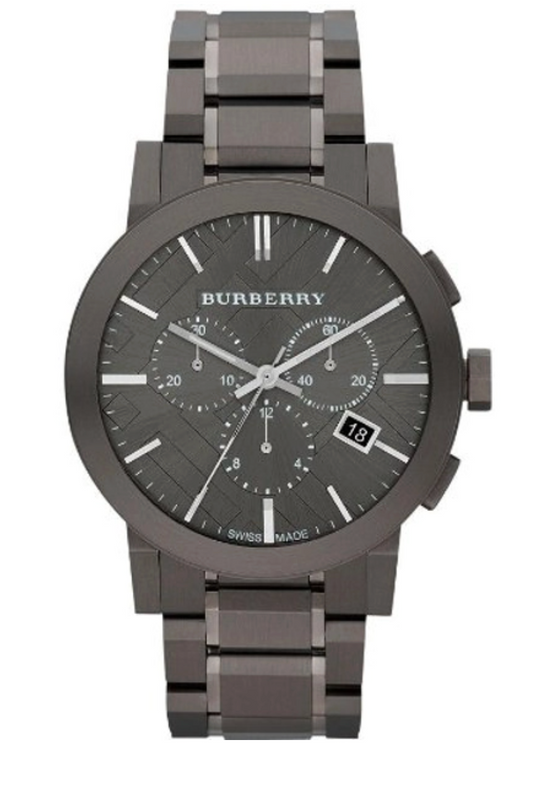 Burberry Men's Chronograph The City Black PVD 42mm Watch