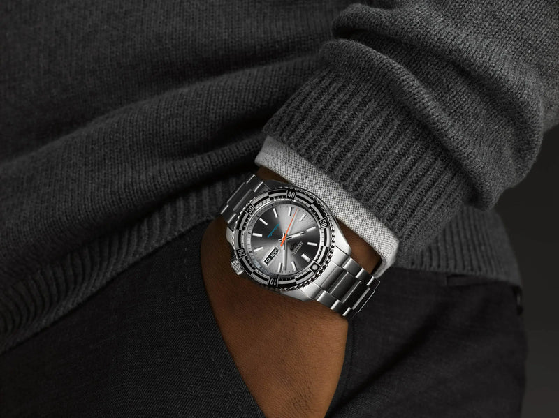 Seiko 5 Sports Rally Diver Men's Silver Automatic Watch SRPK09K1