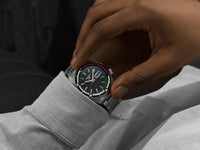Seiko 5 Sports Men's Black Retro Regatta Timer Automatic Watch SRPK13K1