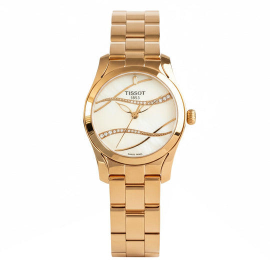Tissot T-Wave Ladies' Rose Gold Watch T1122103311100