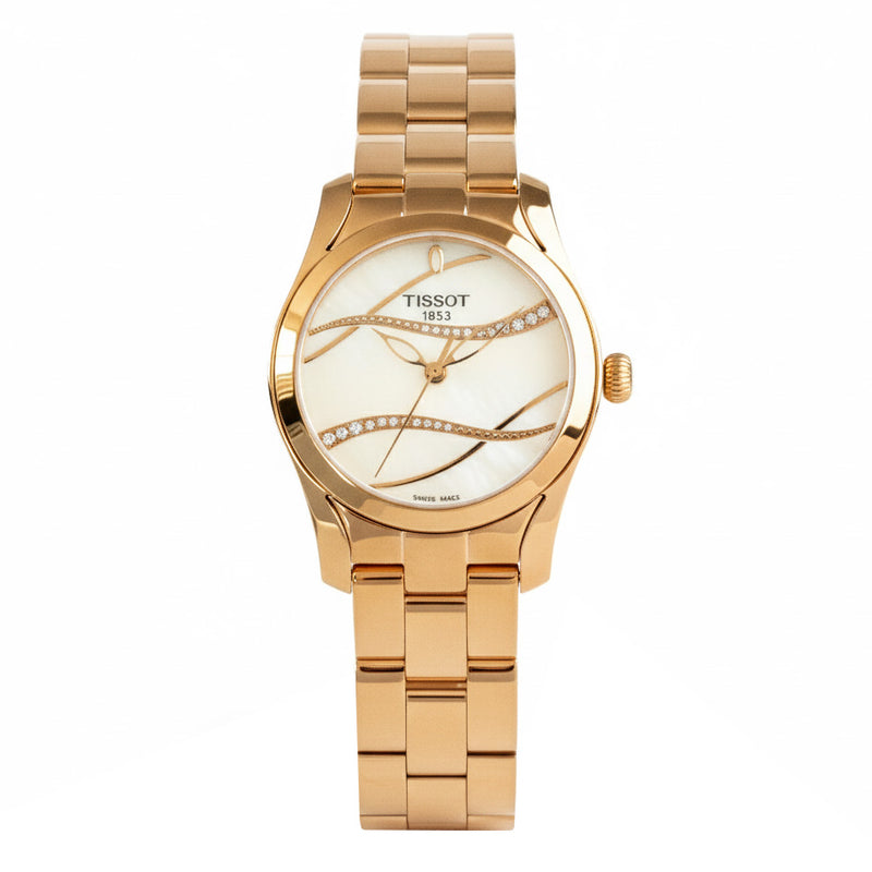 Tissot T-Wave Ladies' Rose Gold Watch T1122103311100