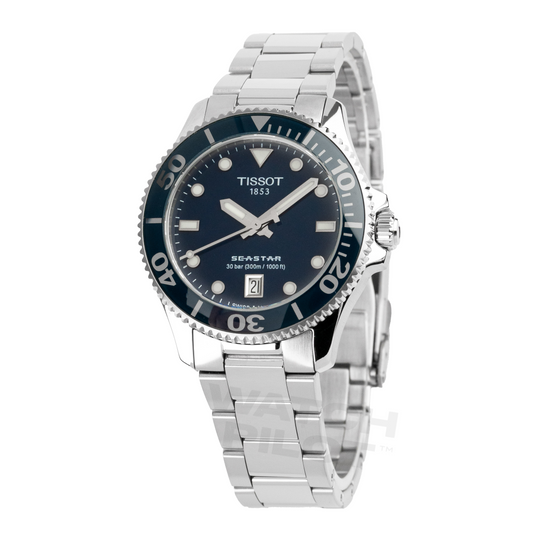 Tissot Seastar 1000 36Mm Blue Watch T1202101104100