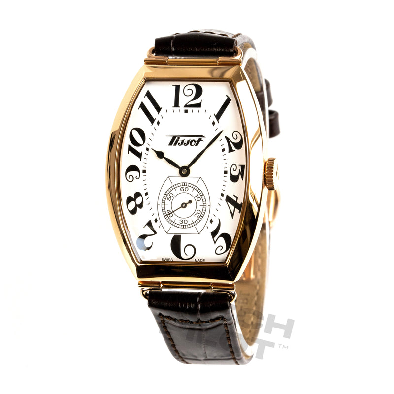 Tissot Ladies Watch Heritage Porto Hand Wind White Brown T128505360120