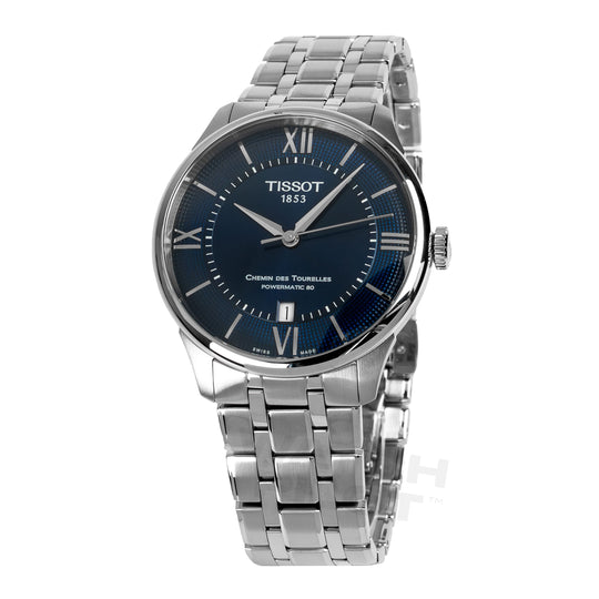 Tissot Chemin des Tourelles Powermatic 80 Men's Blue Watch T1398071104800