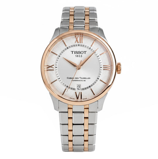 Tissot Chemin des Tourelles Powermatic 80 Men's Two-Tone Watch T1398072203800
