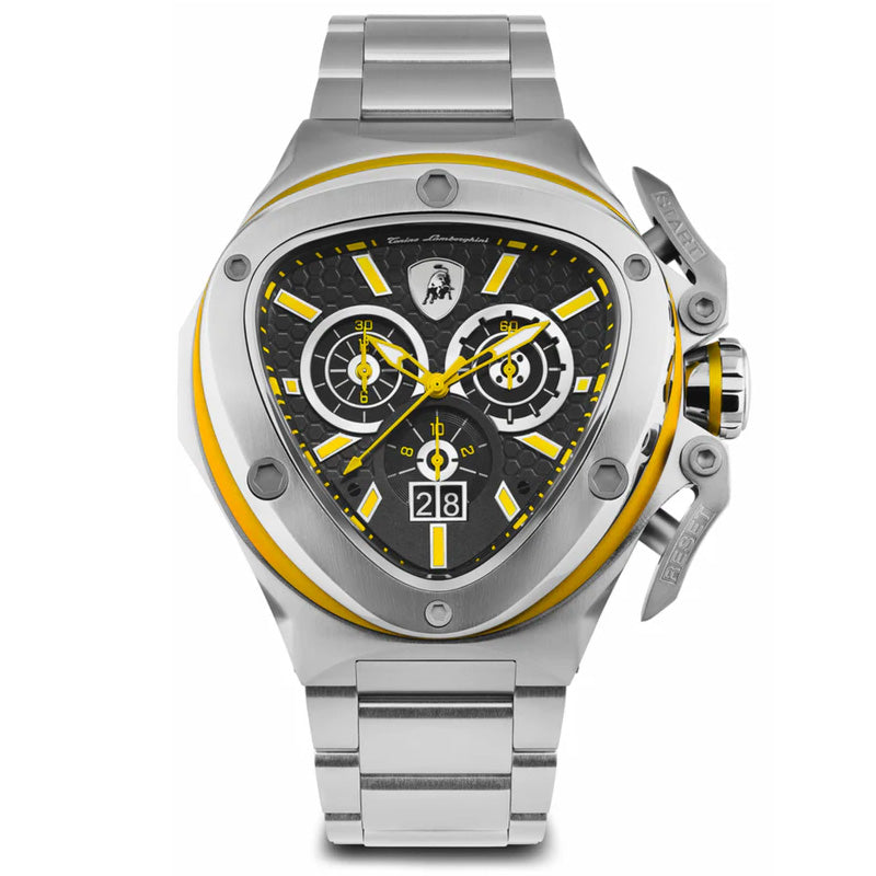 Tonino Lamborghini Spyder X SS Chronograph Date Steel Yellow T9XE-SS-B