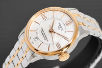 Tissot Chemin Des Tourelles Powermatic 80 Ladies White Rose Gold Watch T0992072211801