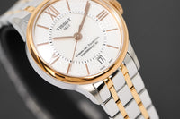 Tissot Chemin Des Tourelles Powermatic 80 Ladies White Rose Gold Watch T0992072211801