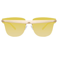United Nude x Linda Farrow Gold Mirrored Sunglasses UN2C3SUN