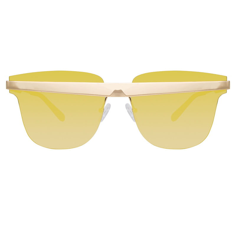 United Nude x Linda Farrow Gold Mirrored Sunglasses UN2C3SUN