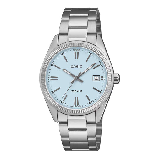 Casio Classic Date Unisex Ice Blue Analogue Watch
