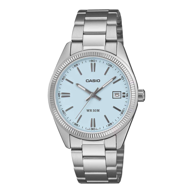 Casio Classic Date Unisex Ice Blue Analogue Watch