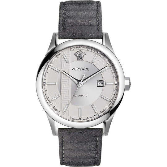 Versace Men's Watch Aiakos 44mm Automatic Silver V18010017