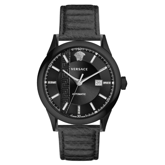 Versace Men's Watch Aiakos 44mm Automatic Black Diamond V18030017